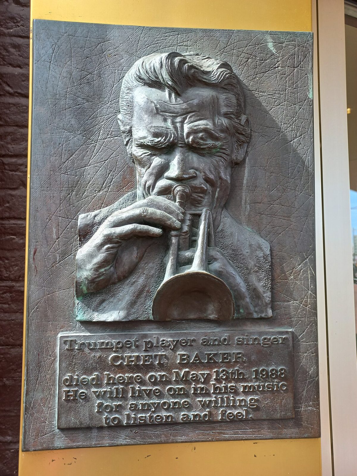 Chet Baker plaque